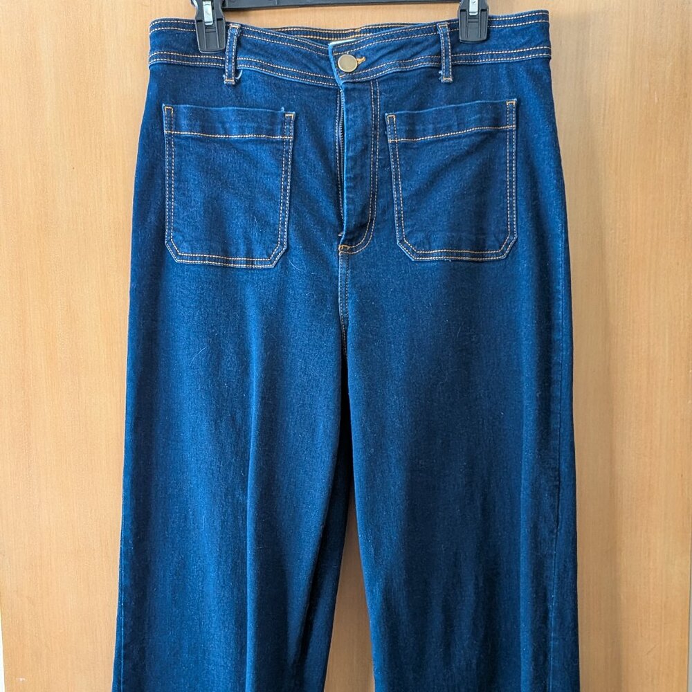 Bagatelle High Rise, Wide Leg, Dark Jeans, 31 (size 12)j  NWOT